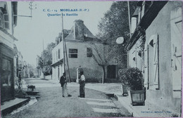 Delcampe - C. P. A. : 64 : MORLAAS : Quartier La Bastille, Animé - Morlaas