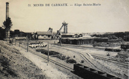 CPA. -  [81] Tarn > CARMAUX - Mines De Carmaux - Siège Sainte-Marie - TBE - Carmaux