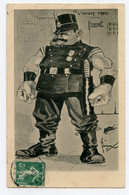 Delcampe - Caricature Satirique.gendarme,policier,  "  L'agent Tabac  " - Polizei - Gendarmerie