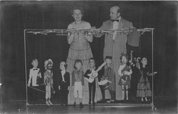 THEATRE DE MARRIONETTE-CARTE-PHOTO- AUX BENEFICE DE LA CROIX-ROUGE- JUIN 1955 - Theater