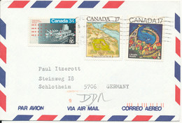Canada Air Mail Cover Sent To Germany DDR 1988 Topic Stamps - Aéreo