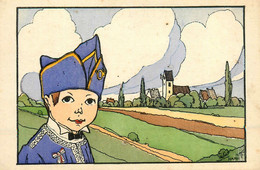 Delcampe - CPA Illustrateur HANSI J. J. Waltz * 1917 * Gosse D'Alsace N°432 Série 40 * Hansi - Hansi