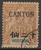 CANTON Posta Indocinese Di Canton 1903/04 N. 26 YVERT USATO - Ungebraucht