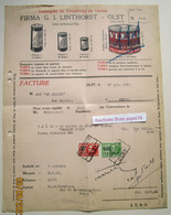 Fabriques De Conserves De Viande Firma G. J. Linthorst, Olst Nederland 1929 - Netherlands