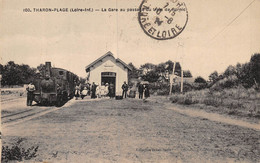 Delcampe - 22-3883 : THARON-PLAGE . LA GARE DE CHEMIN DE FER. - Tharon-Plage