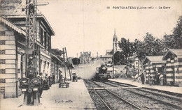 Delcampe - 22-3889 : PONCHATEAU.  LA GARE DE CHEMIN DE FER. LE TRAIN. - Pontchâteau