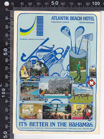Delcampe - CPA SPORTS, GOLF, ATLANTIK BEACH HOTEL IN BAHAMAS ADVERTISING, GOLF COURSE - Golf