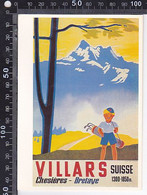 Delcampe - CPA SPORTS, GOLF, CHESIERES- VILLARS SUR OLLON GOLF COURSE ADVERTISING - Golf