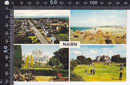 Delcampe - CPA SPORTS, GOLF, NAIRN- SCOTLAND DIFFERENT VIEWS, GOLF COURSE - Golf