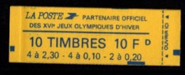 France Carnet Fermé 1502 Jeux Olympiques D'hiver Olympic Games - Modernos : 1959-…