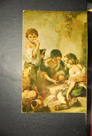 Delcampe - CP,  Art, Peinture, Jeux, MURILLO LES PETITS ENFANTS JOUANT AUX DES,  Comité National De L'enfance - Sonstige & Ohne Zuordnung