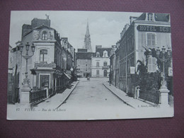 Delcampe - CPA 35 VITRE Rue De La Liberté HOTEL 1918 - Vitre