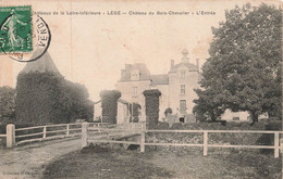 Delcampe - LEGÉ - Château De BOIS CHEVALIER - L'Entrée (1906) - Legé