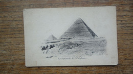 Delcampe - Carte Assez Rare , égypte , La Pyramide De Chéphren - Pyramiden