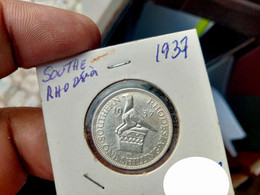 SOUTHERN RHODESIA ONE SHILLING 1937 SILVER KM# 11 (G#12) - Rhodesia