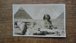 Carte Photo Assez Rare , égypte , Pyramide Et Le Sphinx - Sphinx