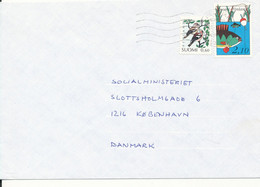 Finland Cover Sent To Denmark 1991 - Lettres & Documents