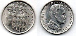 Monaco 1 Franc 1960 SUP - 1960-2001 Nouveaux Francs