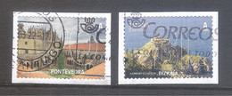 España 2022- 12 Meses 12 Sellos-Pontevedra Y Bizkaia-2 Sellos Usados Y Circulados-Espagne-Spain-Spanje-Spagna - Used Stamps