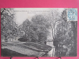 Delcampe - 27 - Breteuil Sur Iton - Vue Prise Dans Le Parc Du Château - Anciens Fossés - 1907 - R/verso - Breteuil
