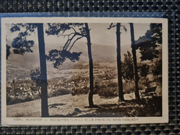 Delcampe - Carte MUNSTER échappée Sur La Ville Prise Du Bois Haslach - Munster