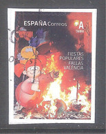 España 2022- Fiestas Populares-Fallas De Valencia-1 Sello Usado Y Circulado-Espagne-Spain-Spanje-Spagna - Oblitérés