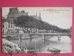 Delcampe - Visuel Très Peu Courant - 29 - Quimper - Jonction Du Steir Et De L'Odet - Les Laveuses - R/verso - Quimper