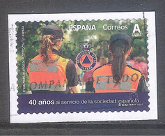 España 2021- 1 Sello Usado Y Circulado- 40 Años De Protección Civil-Espagne-Spain-Spanje-Spagna - Used Stamps