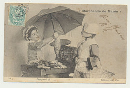 Delcampe - Carte Fantaisie Femme - Marchande De Poisson - Marchande De Marée N° 4 - Photographe NEURDEIN - Ancien Métier - Fischerei