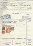 CASA LOMBARDA DI SPEDIZIONI LUCIANO FRANZOSINI - ROMA 1957 MARCHE DA BOLLO - Italia