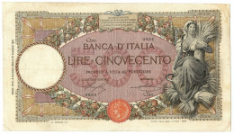 500 LIRE CAPRANESI MIETITRICE TESTINA DECRETO 06/06/1923 BB - Sonstige