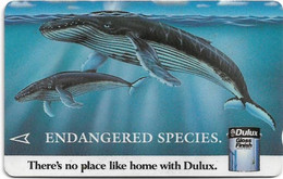 Singapore - Privates Dulux Endangered Species - Whale - 2SICD, 53.000ex, Used - Singapore
