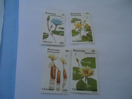 Delcampe - BOTSWANA MNH SET 4    FLOWERS  CACTUS - Botswana (1966-...)
