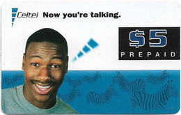 Zambia - Celtel - Now You're Talking, Man, Exp.11.2002, GSM Refill 5$, Used - Zambia
