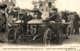 Delcampe - CARTE D'AUTREFOIS  TRANSPORTS ET COMMUNICATIONS  - PICARDIE  BOULOGNE-SUR-MER VOITURETTES - Picardie