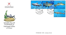 Delcampe - Oman *** 2022 New Issue - Freshwater Fishes Of Oman, Fish , Arabian Coast FDC Cover (**) - Oman