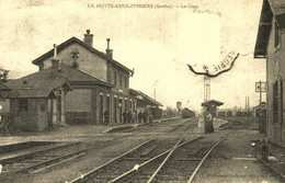 Delcampe - CARTE D'AUTREFOIS  TRANSPORTS ET COMMUNICATIONS  - MAINE LA GARE DE LA HUTTE - Sonstige