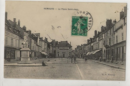 Delcampe - Nemours (77) : La Place Saint-Jean En 1912 (animé) PF - Nemours