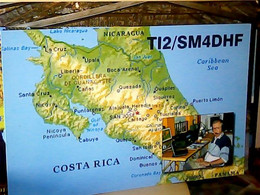 Delcampe - RADIO INTERNATIONALE SAN JOSE COSTA RICA CARTINA  QSL CARD 2001 IV1311 - Costa Rica