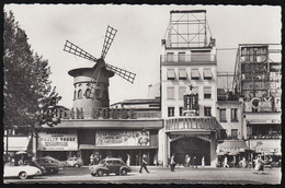 Delcampe - France - Paris - Le Moulin Rouge - Cars - Renault Dauphine - Oldtimer - Cabriolet - Paris (08)