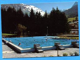 Delcampe - TW003, Leukerbad, Loèche Les Bains, Piscine, Schwimmbad Mit Bamhorn, 50815, Klopfenstein, GF, Circulée 1972 - Loèche