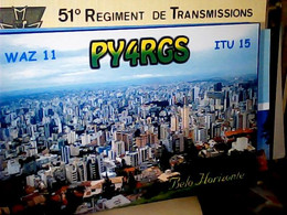 Delcampe - RADIO AMATEUR, QSL CARD,BRASIL BELO HORIZONTE 2003 IV1319 - Belo Horizonte