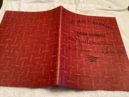 Le Haut Marnais Cahier Journal 1907 Roulement Haute-Marne Protège Cahier Cahier Journal - Protège-cahiers