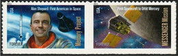 VERINIGTE STAATEN ETATS UNIS USA 2011 SPACE FIRSTS-MERCURY PROJECT SET 2V MNH SC 4527-8 MI 4701-2 YT 4361-2 SG 5122-3 - Neufs