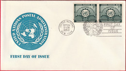 FDC - Enveloppe - Nations Unies - (New-York) (1953) - Assistance Technique (2) - Cartas