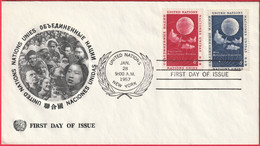 FDC - Enveloppe - Nations Unies - (New-York) (1957) - United Nations - Covers & Documents