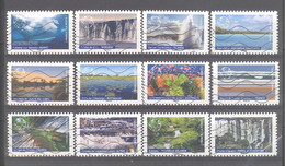 France Autoadhésifs Oblitérés N°2085/2096 (Série Complète : Notre Planète Bleue) (lignes Ondulées) - Used Stamps