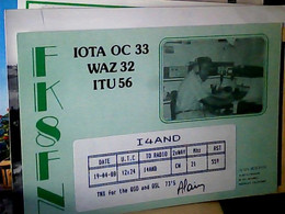 Delcampe - RADIO AMATEUR, QSL CARD  NOUMEA - NOUVELLE CALEDONIE 1988 IV1328 - Neukaledonien