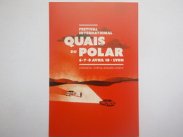 Delcampe - Carte - Festival Quais Du Polar - Lyon - Avril 2018 - Demonstrationen