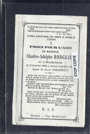 Delcampe - 09-2022 - CLE3/31 - Carte Mortuaire Sans Photo - NORD - 59 - HONDSCHOOTE - Charles Ronckier 1808 - 1876 - Hondshoote